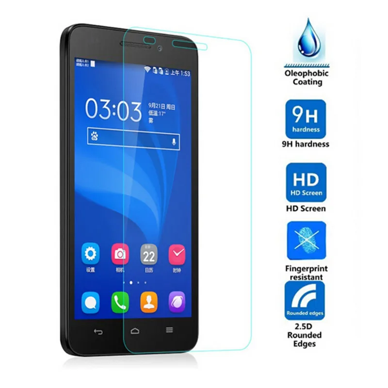 Tempered Glass For Huawei Honor 4 4 Play 4A 4C 4X 4X mini 4Xmini G620S G621 C8817D Screen Protector Protective Film Guard