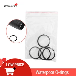 Borracha impermeável O Ring, duráveis lubrificados Oring selos para XHP70 LED Lanterna Mergulho, 4pcs por pacote