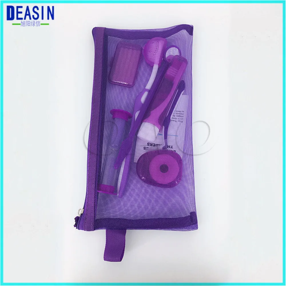 10Bags Dental Tools Orthodontic Oral Care Kit Teeth Whitening Suit Interdental Brush Dental Floss Mouth Mirror Tooth Brush