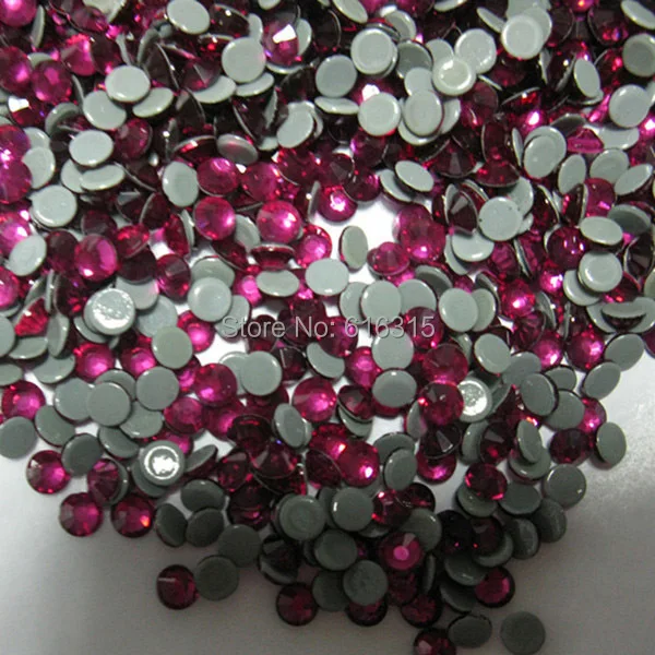 SS6 Hot fix rhinestone Fuchisa for birthday gift by China post air mail free shipping 1440pcs each pack