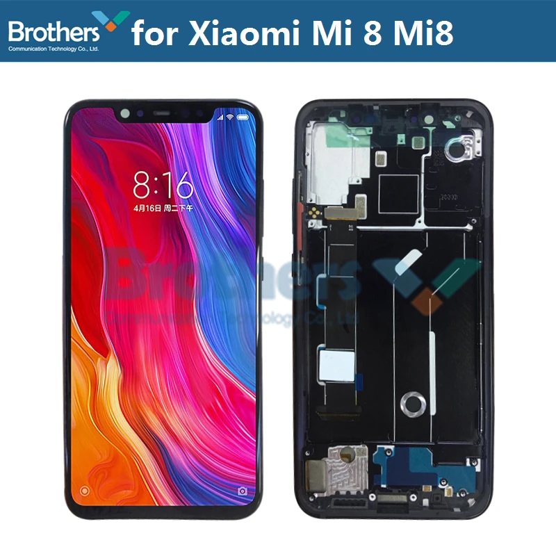 LCD Display for Xiaomi Mi 8 Mi8 LCD Screen for Xiaomi Mi 8 Touch Screen Digitizer LCD Assembly 6.21\'\' Repair Parts Test