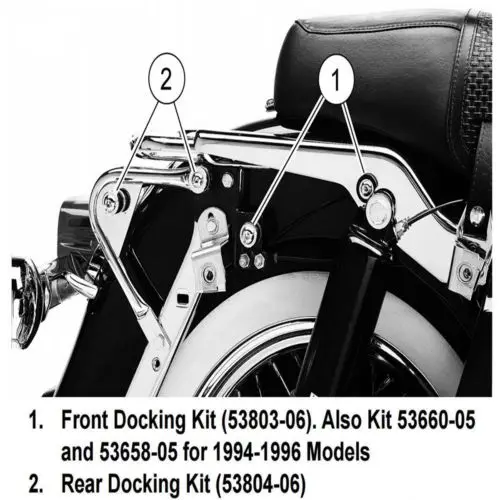 Detachables Front Docking Hardware Kit For Harley Road King Electra Glide 1997 1998 1999 2000 2001 2002 2003 2004 2005 2006-2008