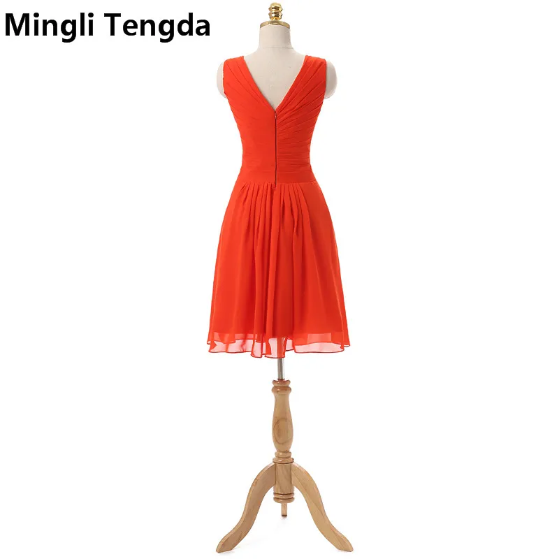 Mingli Tengda – robe de fête perlée, courte, rouge, en mousseline, sur mesure, pour adolescents, nouvelle collection 2017