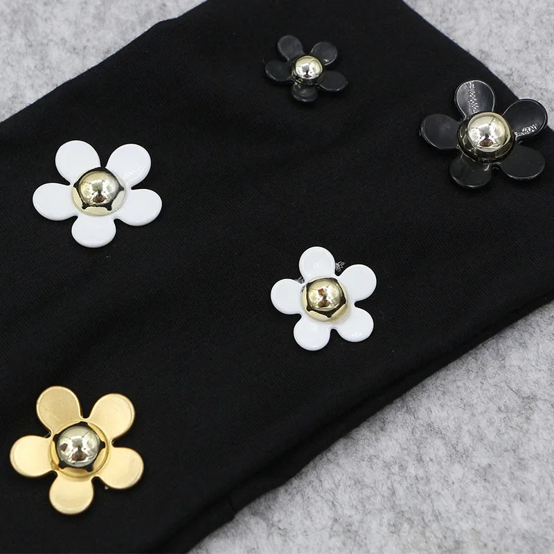 Fashion Solid Women Daisy Floral Cotton Headbands New Spring Summer Thin Soft Stretch Hairbands For Women Girls Hair Accessories