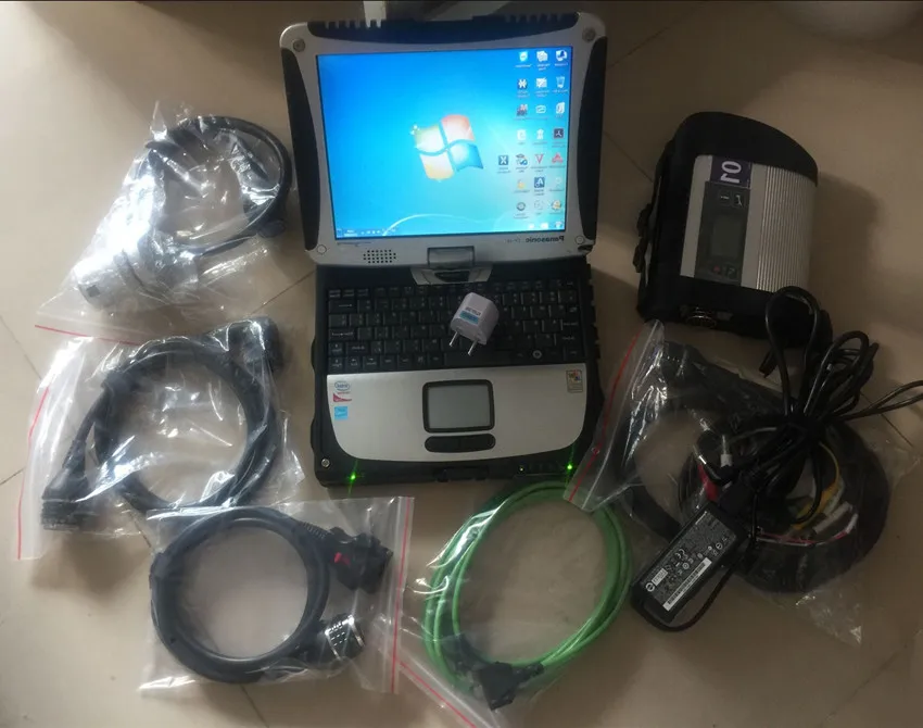 

Mb Star c4 with CF19 Laptop Touch Screen Software Full Cables Diagnosis Ready to Use