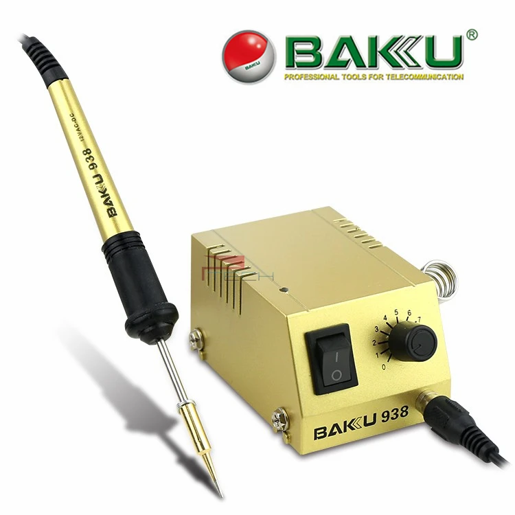 BK-938 BAKU Mini 220V / 110V, equipo de estación de soldadura de calentamiento rápido, máquina de soldadura para reparación de teléfono