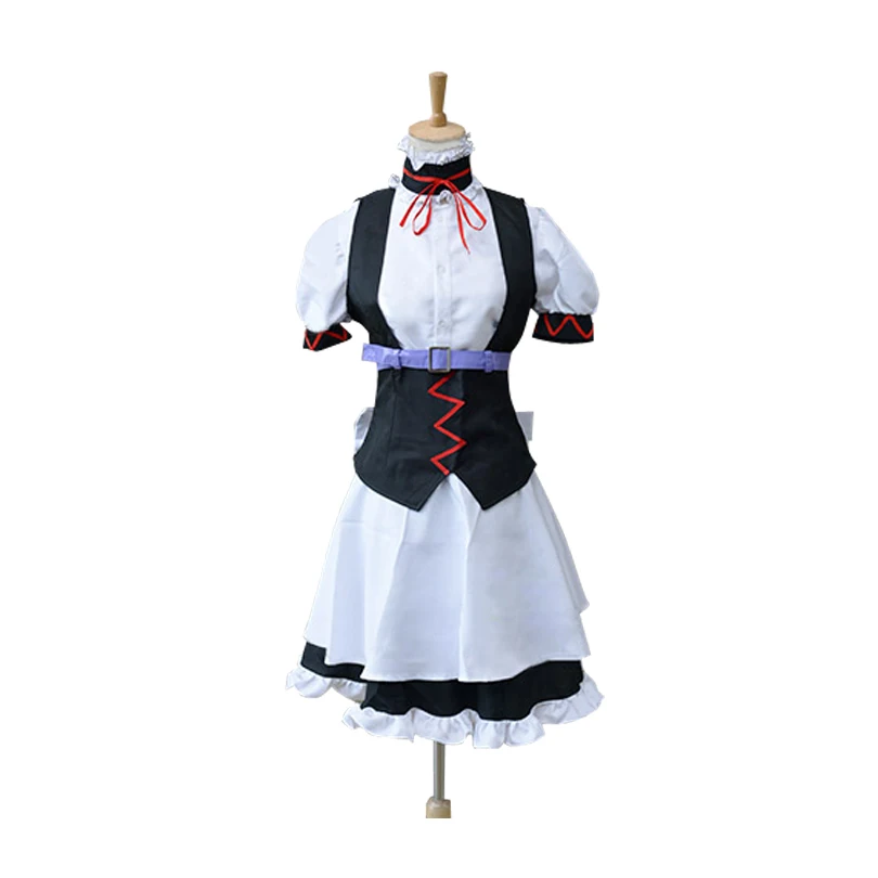 Steins Gate Makise Kurisu Shiina Mayuri Maid Cosplay Costume Halloween Carnival Event Outfit