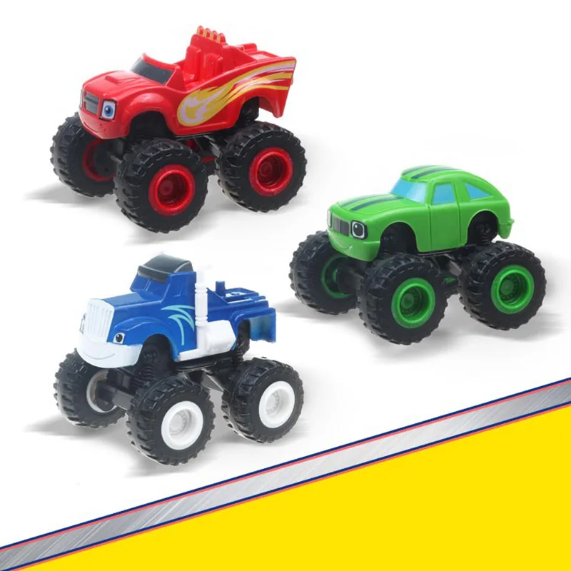 6 PCS/SET New Russia miracle cars Blaze Toys Vehicle Car Transformation Toys With Original Box Best Gifts For Kids Children Hot