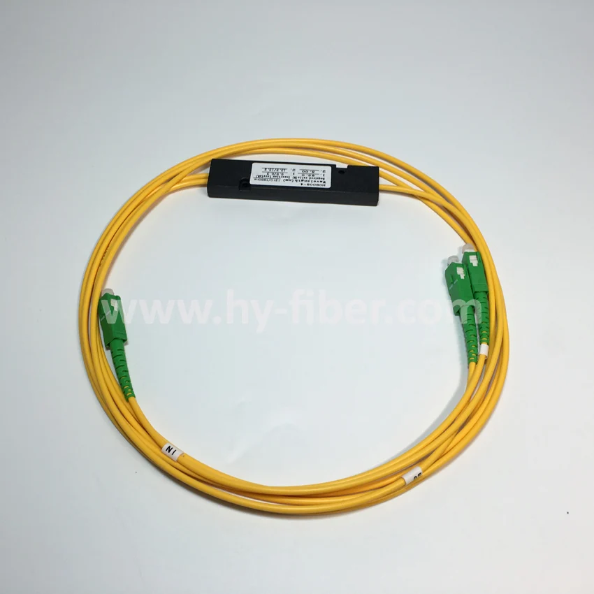 مقسم ألياف ضوئية، 1x2، نافذة مزدوجة، موصل SM SC/APC، كابل g652.d، بطول 3.0 مم، بطول 1 متر #3