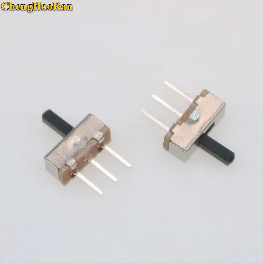 ChengHaoRan 1 stücke Rutsche Schalter 2 Position SPDT 1P2T 3Pin PCB Panel Mini Vertikale Kippschalter Für DIY