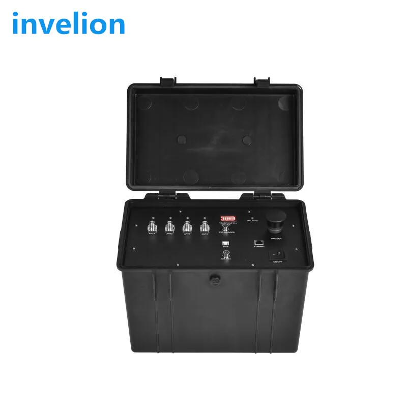 Invelion uhf rfid chip timing system 4 ports USB&TCP/IP rfid ultra reader/floor and panel antenna/sticker tag/free software