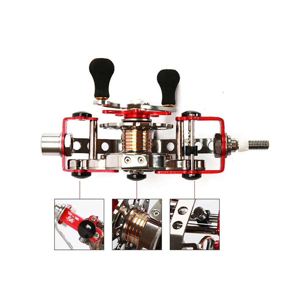 Diy Metal Hollow Reel Automatic Fish Line Reels Spinning Refit Wheel Fishing Vessel Raft Baitcast Casting Reel Left Right Hand
