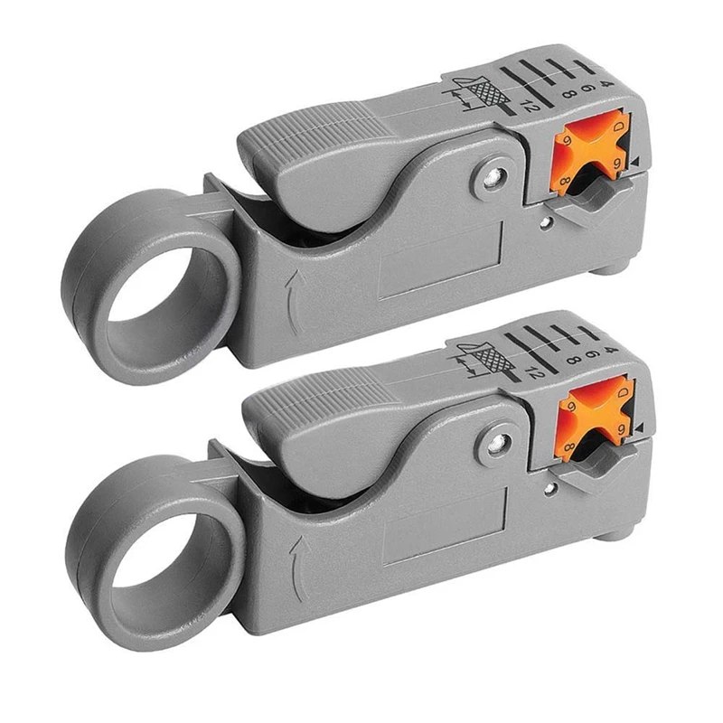 2x New Coaxial Cable Stripper Coax Stripping Tool RG59 RG58 RG6