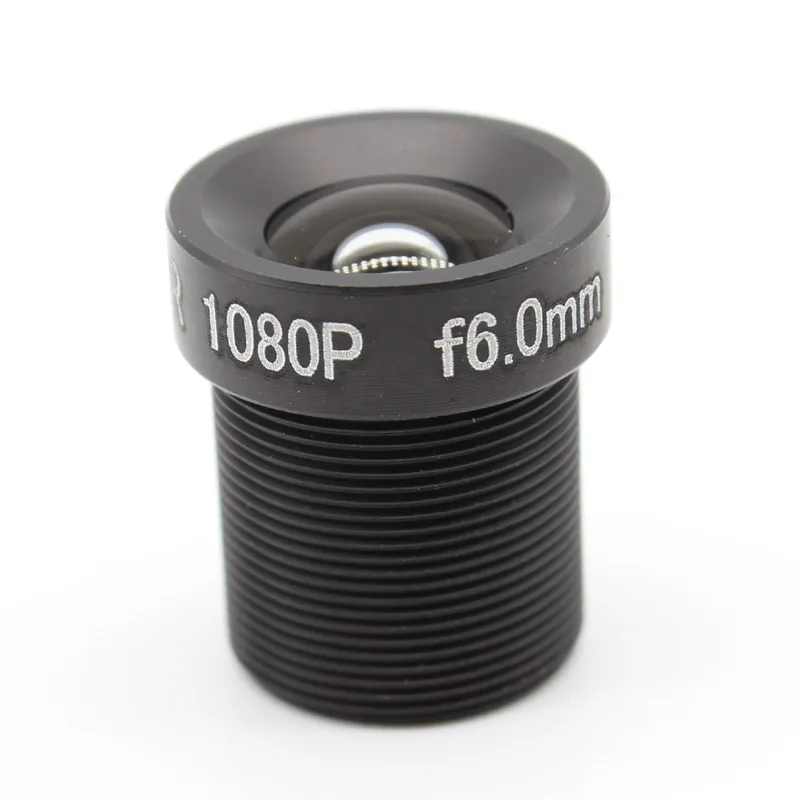 10x HD 1080p 6mm 58 grados ángulo CCTV IR lente de placa 1/2.7 "M12x0.5 para cámara IP de seguridad