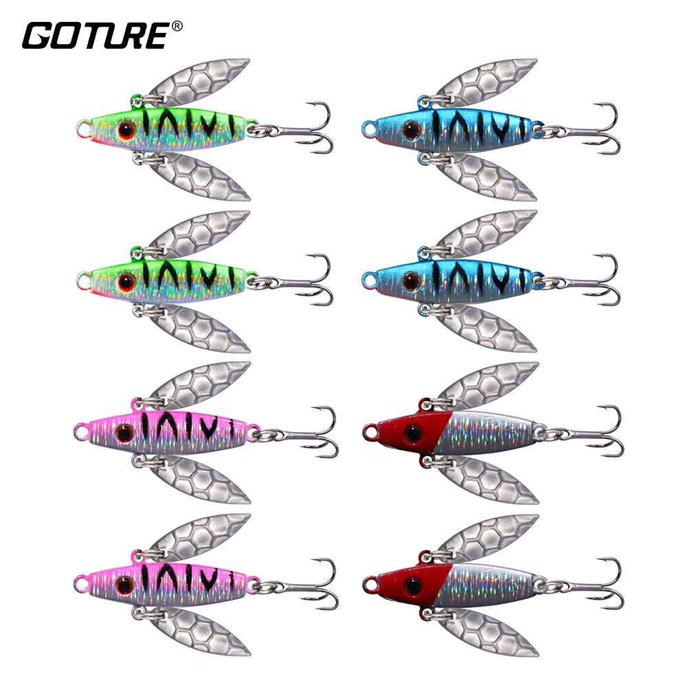 Goture 8PCS/LOT Winter Ice Fishing Lure Artificial Lure Leurre Balancer for Fishing Carp Walleye Pike Perch 7.3g/5.2cm