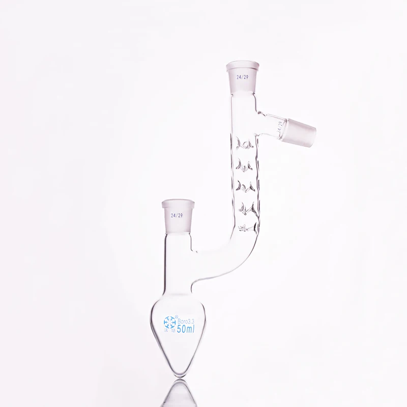 

Pear-shaped fractionation flask,Capacity 50ml,Joint 24/29,Distilling flask pear shape,with thorn tube standard ground mouth