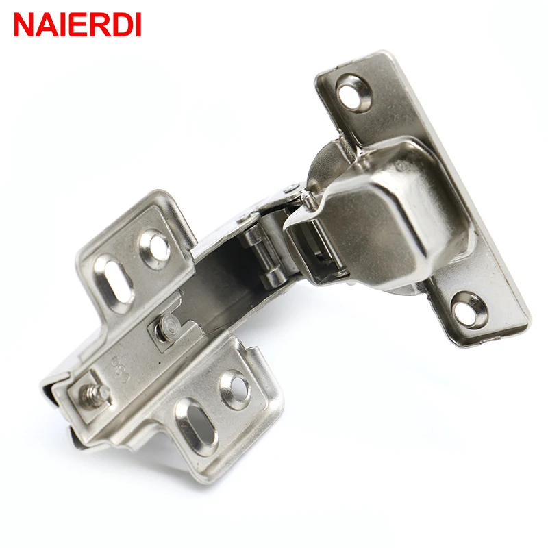 Brand NAIERDI 90 Degree Corner Fold Cabinet Door Hinges 90 Angle Hinge Hardware For Home Kitchen Bathroom Cupboard With Screws