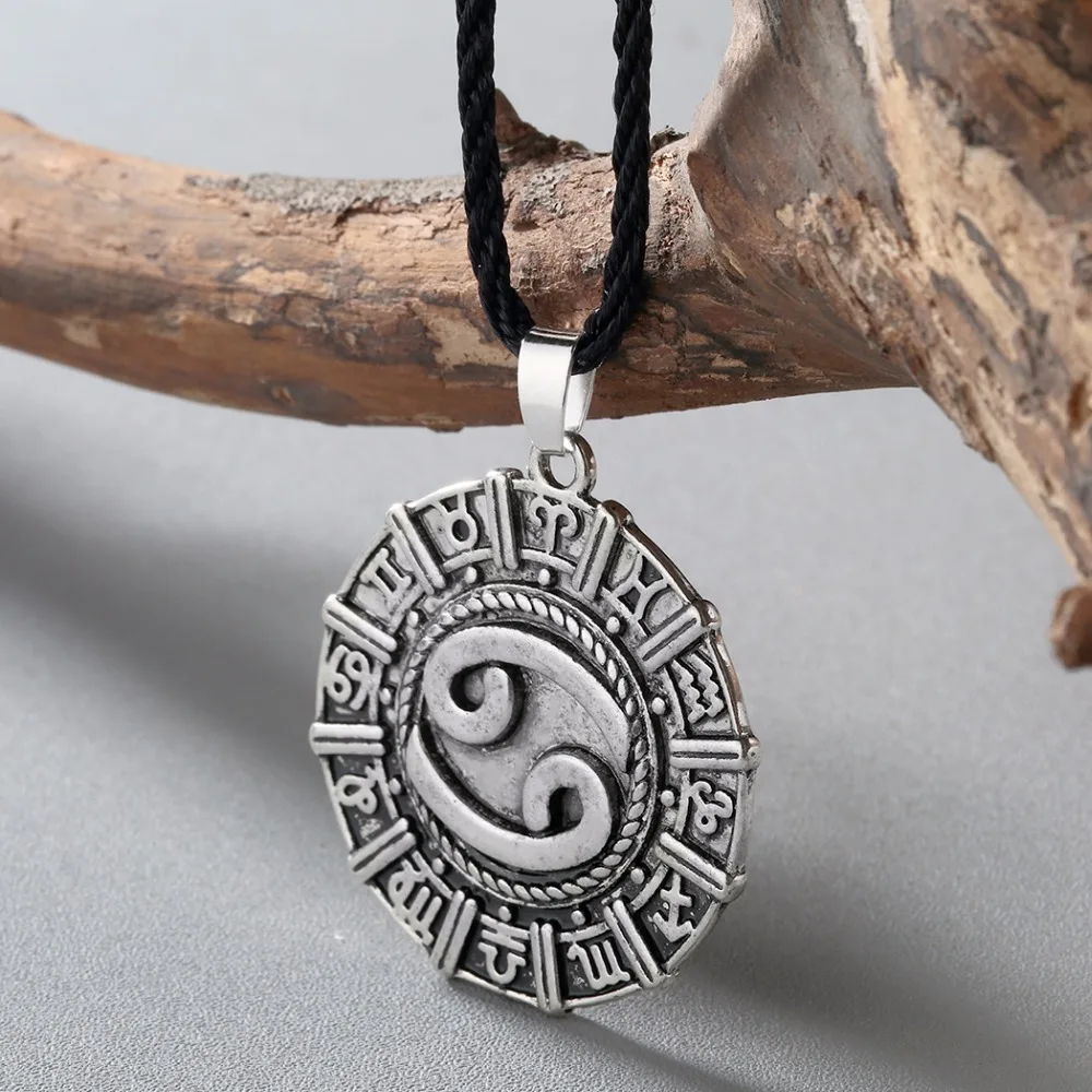 Kfirst-قلادة كوكبة زودياك ، مجوهرات التنجيم ، برجك ، علامة نجمة ، رونية الفايكنج