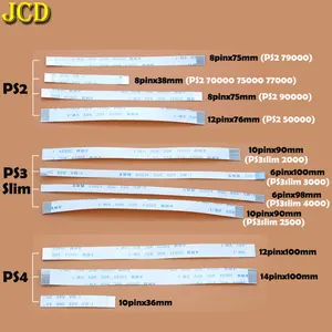 JCD-شحن ثنائي الفينيل متعدد الكلور لوحة ومفتاح الطاقة كابل فليكس ، شريط ، 10Pin ، 12Pin ، 14Pin ، PS4 ، سليم ، PS2 ، 10 قطع أعلى 8 مبيعات PS2 Slim Board - No8