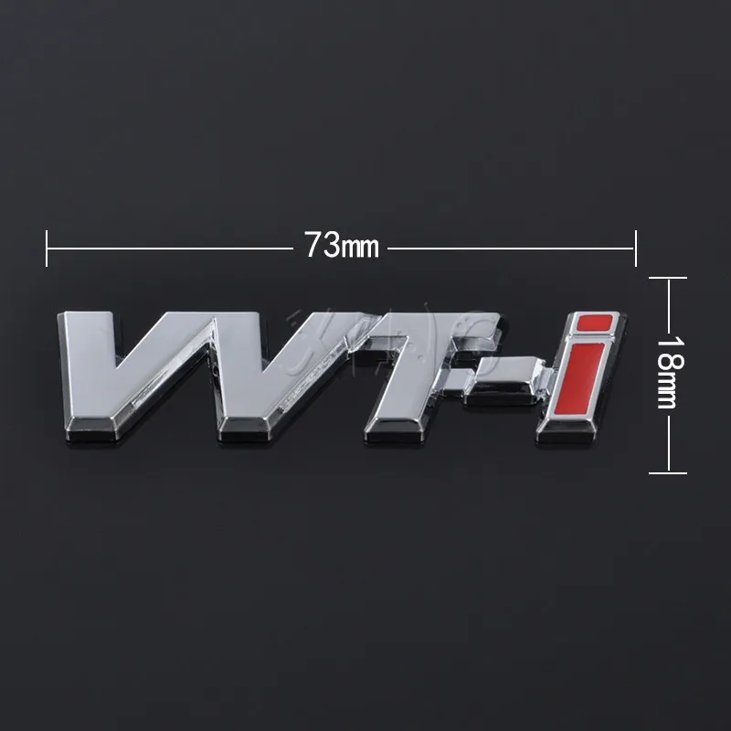 ملصق سيارة درابزين شعار السيارات الجانب الجناح شارة ملصق مائي لتويوتا VVT-i VVTi شعار كامري كورولا يارس Rav4 Chr أوريس أفينسيس ريز