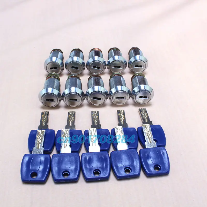 

10pcs/lot Arcade Coin door Lock Pinball Machine Double Bitted Cabinet Machines Door Lock