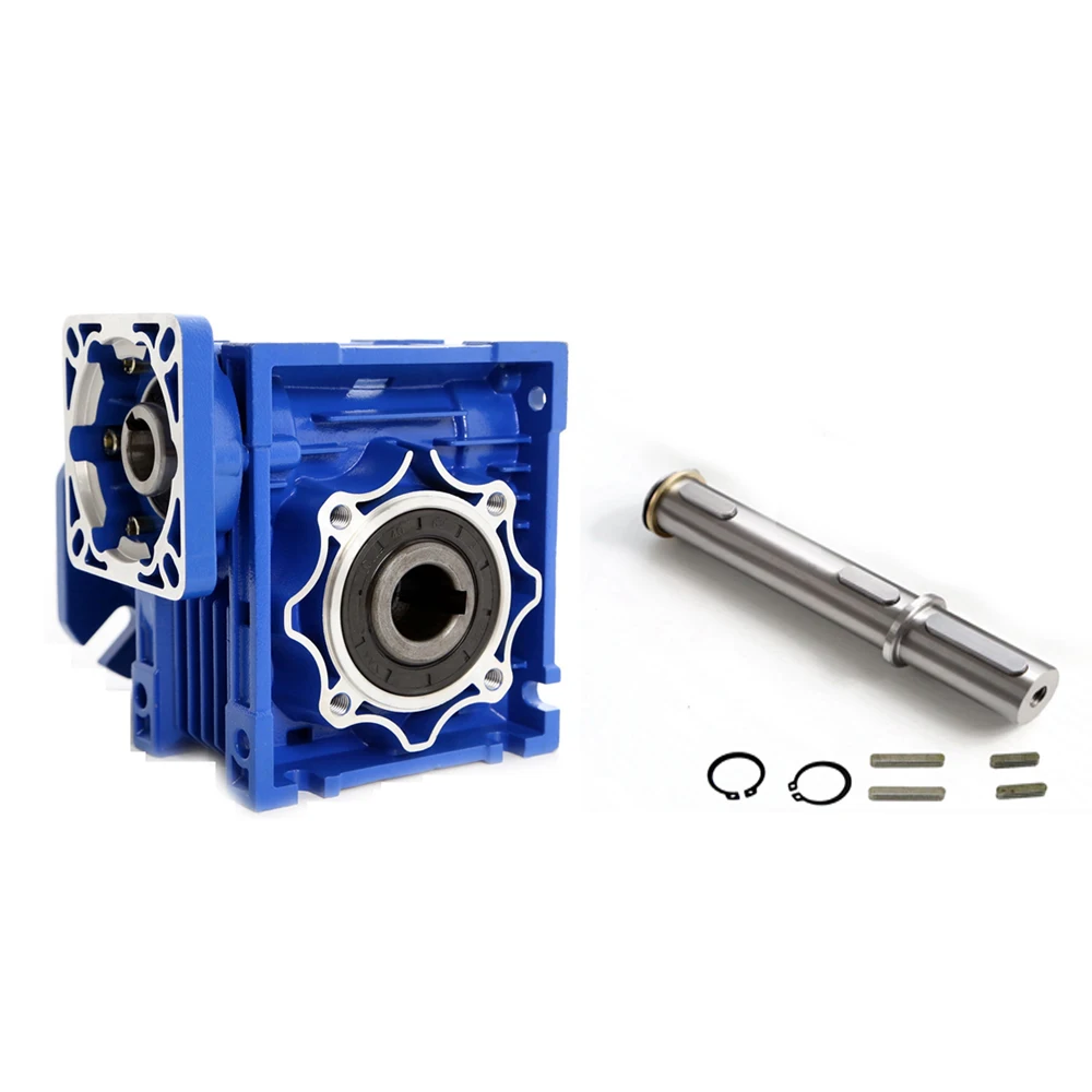 

NMRV075 40:1 19mm Single Input Shaft Worm Gear Speed Reducer 90 Degree NEMA42 Matched with Servo/Stepper Motor