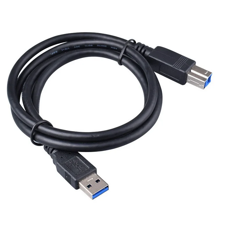 1 متر 2 متر 3m USB 3.0 عالية السرعة كابل طابعة طويلة الرصاص أ إلى ب الأسود محمية للكمبيوتر مكتب والمدرسة