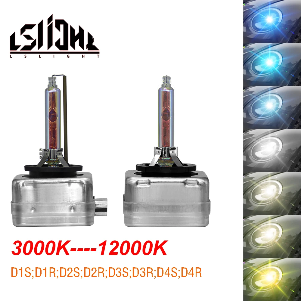 

LSlight Car Xenon Headlight D1S D2S D3S D4S D1R D2R D4R Xenon Car Light HID AC Bulb Zenon Auto Lamp 6000K 4300K 3000K 5000K 35W