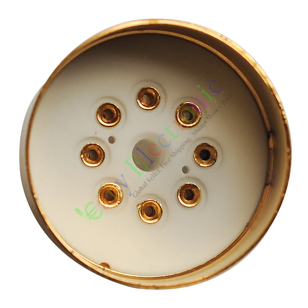 Оптовая и розничная продажа, 20 шт., 8-контактные золотые керамические розетки для вакуумных трубок, база Saver Fr 6L6 EL34 KT88, аудиоусилитель, бесплатная доставка