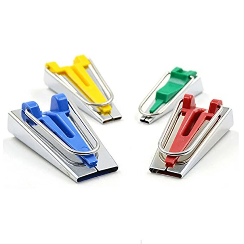 ชุดทำเทปอคติผ้า4ชิ้น/เซ็ต6/12/18/25มม. สำหรับงานตัดเย็บอุปกรณ์เย็บผ้าควิลท์เย็บปะติดปะต่อเครื่องมือเย็บขอบ