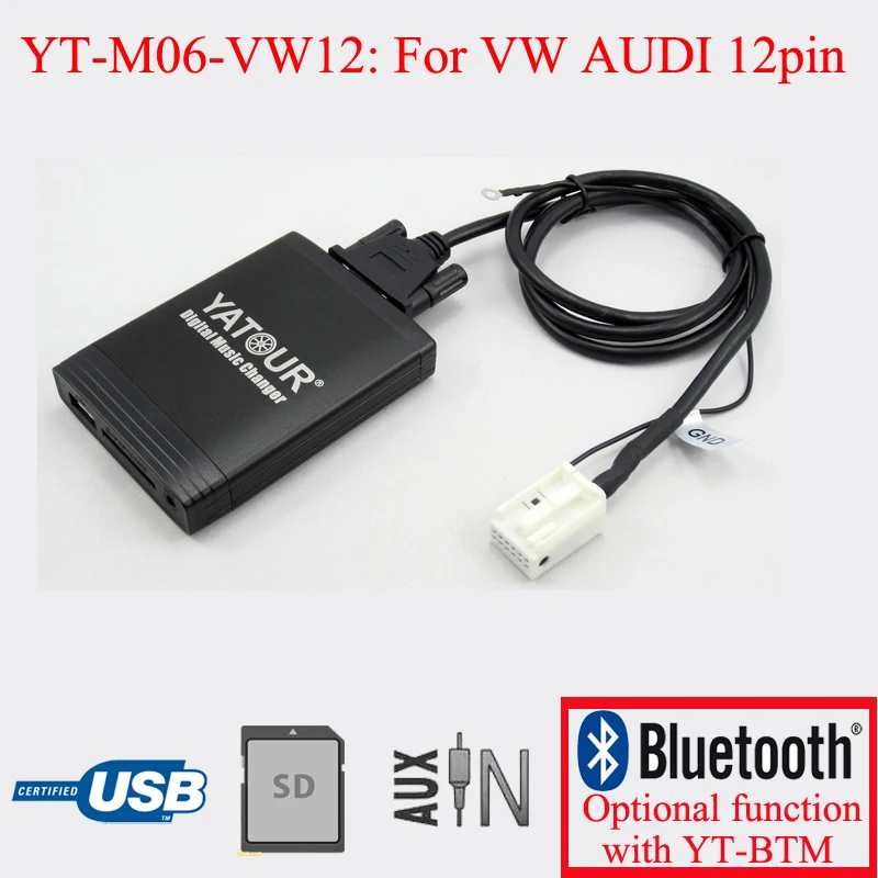 

Car radio digital USB SD AUX player for VW AUDI Skoda Seat 12PIN