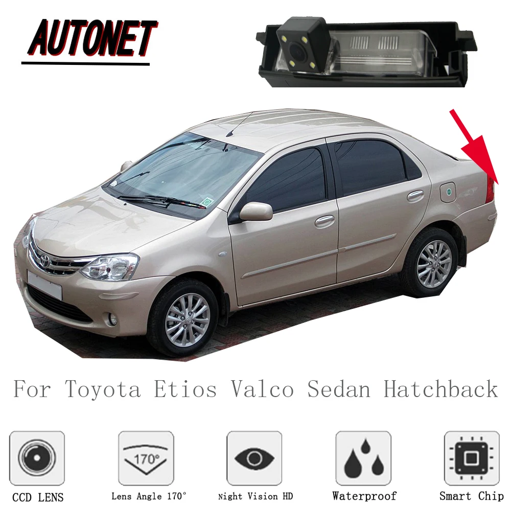 AUTONET kamera wsteczna dla Toyota Etios Valco Sedan Hatchback 2010 ~ 2018/kamera cofania/CCD/Night Vision /licencja kamera na tablicę rejestracyjną