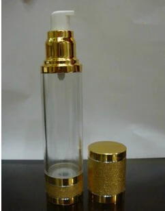 

50pcs 15ml empty airless pump Vacuum bottles / high - end refillable airless pump lotion bottle 15ml