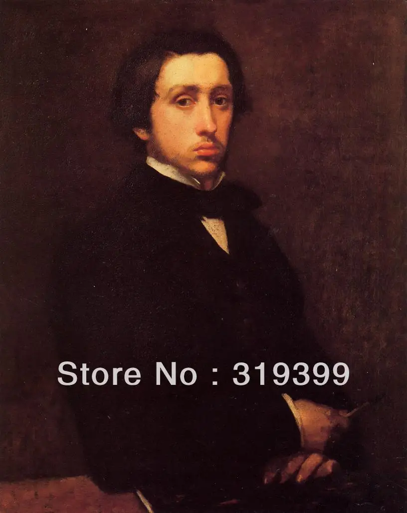 

Oil Painting Reproduction on Linen Canvas,Self Portrait by edgar degas ,Free Shipping,100% handmade,Museum quality