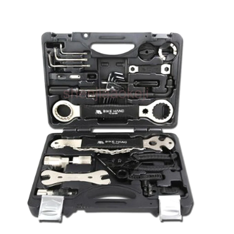 

Mountain bike Professional Tool 22 pcs/set Kit Repair Spoke Wrench Freewheel Pedal Wrench YC-721 Bicycle Repair Tool