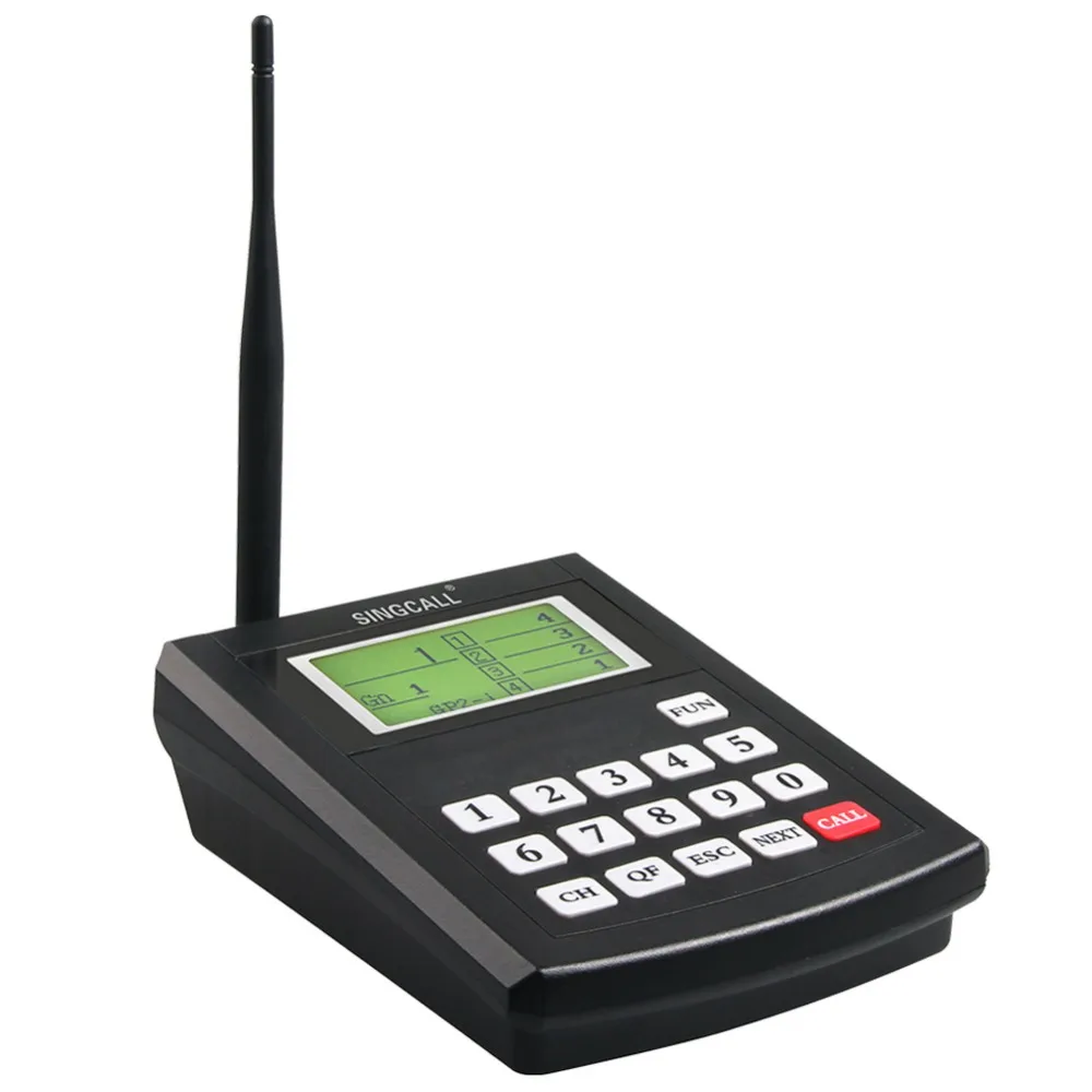 SINGCALL Paging System Wireless Coaster Receiver, Keypad to Call Customers Take Food SC-T180