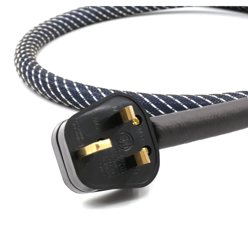 Hifi audio  OFC Copper audio UK power cable Mains Power Cord Cable with UK connector plug C-029 Female connector