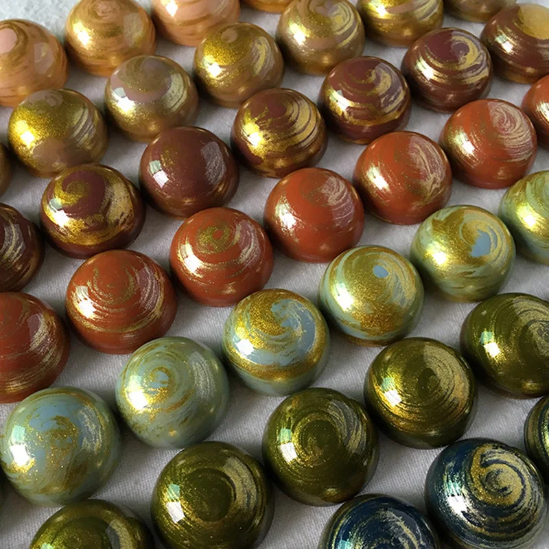 20mm Astral Art Resin Flatback Cabochon Beads Diy Crafts Scrapbook Hairpin Embellish Jewelry Findings