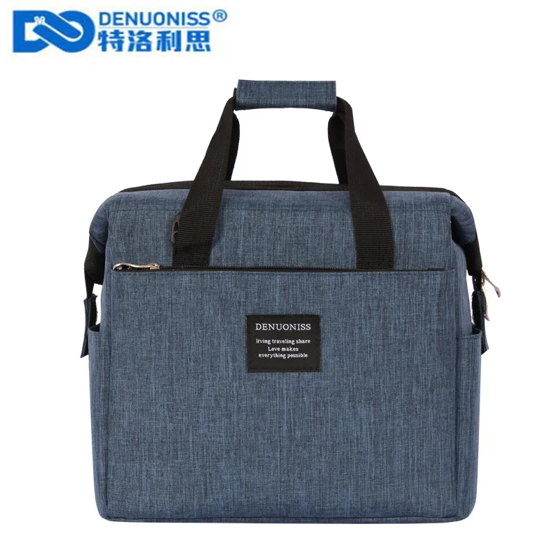 DENUONISS Insulated Lunch Bag For Men High Quality Aluminum Foil Thermal Bolus Thermal Bag Food Lunch Box Bag Bolsa Picnic