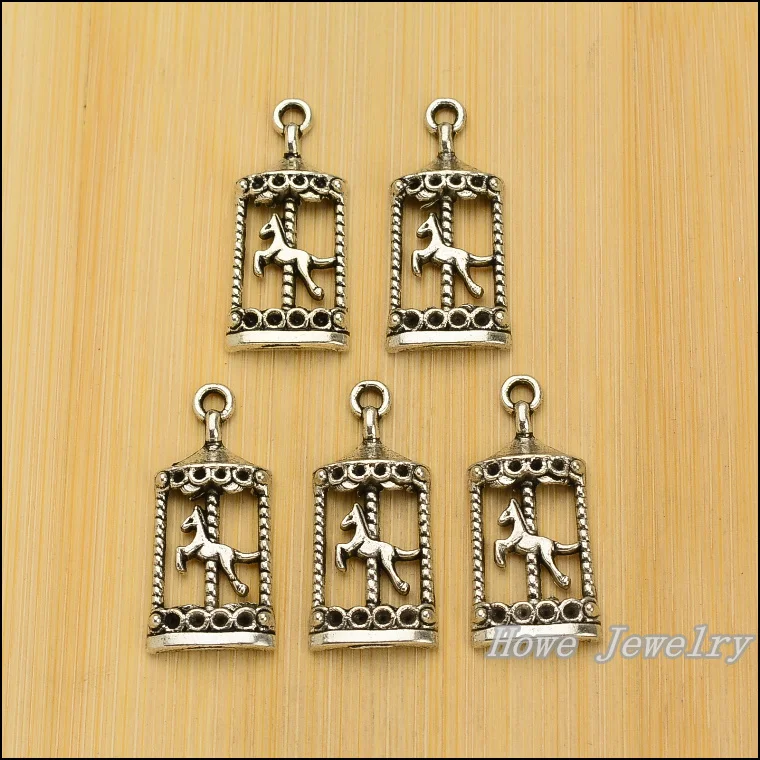 

wholesale 60pcs retro Romantic horse charm Tibetan silver fit for Necklaces & Pendants jewelry findings