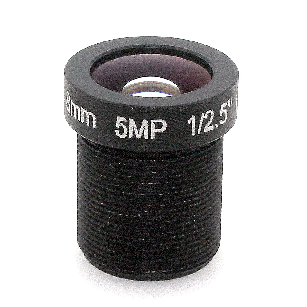 5MP HD 8mm M12 CCTV Lens For Security cctv IP Camera F2.0 M12 Mount Fixed Iris Format 1/2.5