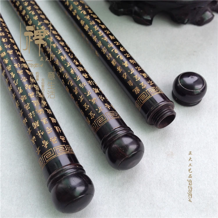 Zhengda ebony screw golden heart purple Tan long incense tube line incense wood products can be customized pomander