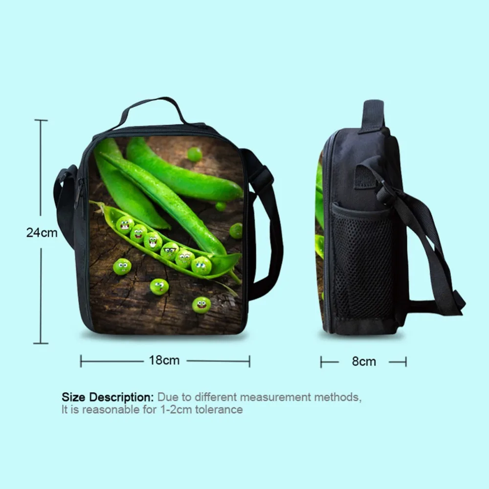 3D Unicorn Kids Lunch Bag Durable Insulated Lunchbox Small Black Lunch Box for Children Boys Customized cooler Bag