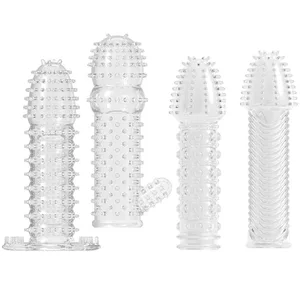 زيوت التشحيم الواقي الذكري القابلة لإعادة الاستخدام محكم كم موسع برغي الموضوع غطاء القضيب الديك الدائري هزاز غمد الواقي الذكري فحم الكوك الجنس اللعب للرجال أعلى 8 مبيعات للواقي الذكري القابل لإعادة الاستخدام - رقم 1