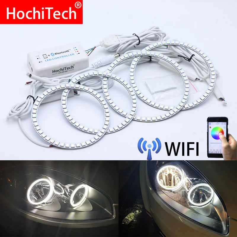 

Wifi Wireless RGB Multi-Color LED Angel Eye Rings Day Light DRL for Fiat Linea 2007 2008 2009 2010 2011 2012 2013 2014 2015