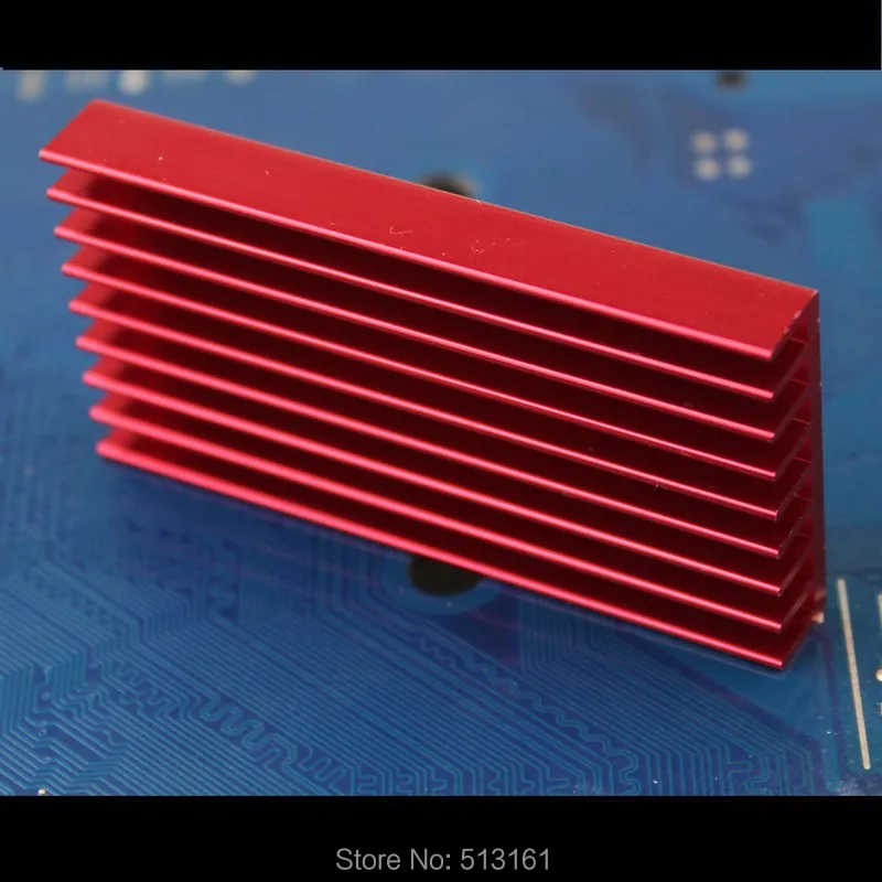 10 Pieces Gdstime 60x30x8mm Aluminum Heatsink Red Bitfury Radiator Cooler For USB