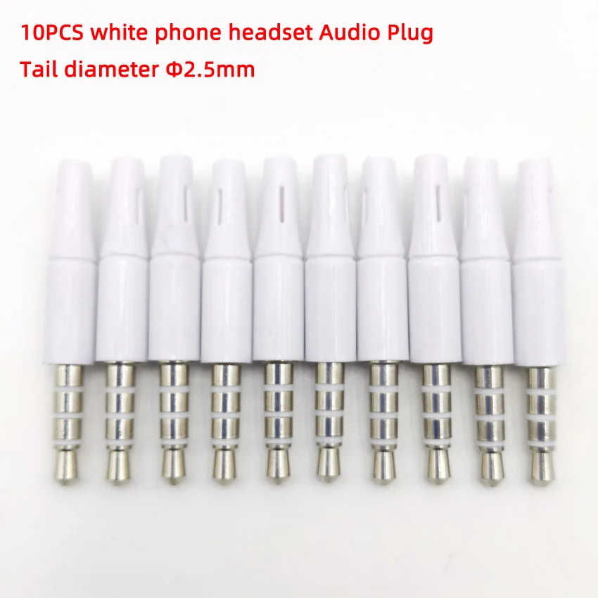 10pcs/lot 3.5mm Stereo Headset Plug Jack Outlet 3 4 Pole 90 degree elbow 3.5 AUX Audio Plug Jack Adaptor Connector Tail 2.5 3mm