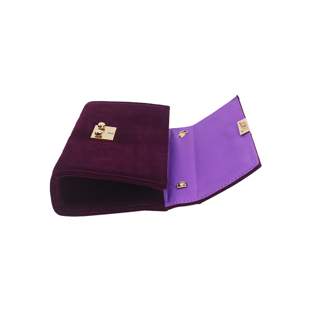 2022 New Design Fashion Velvet Clutch Bag Pure Color Lady Woman Girl Female Evening Bags