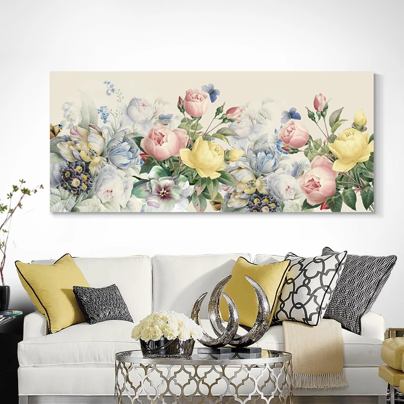 

New European-style Flower 5D Full Drill Diamond Painting Bedroom Bedside Living Room Simple Modern Round Diamond Embroidery