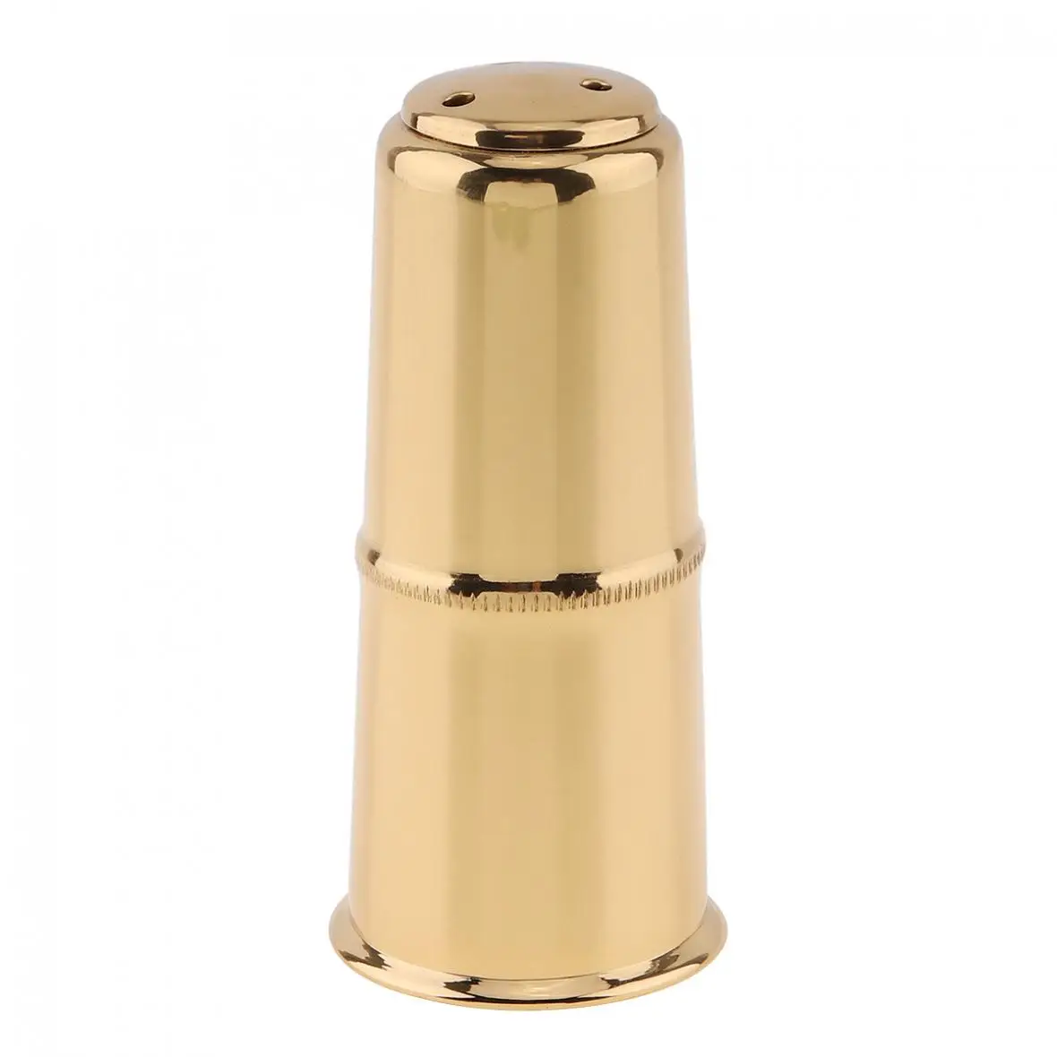 Alto Saxophone Mouthpiece Cap Brass Gold  Plated Protective Cap for Leather Sax Mouthpiece Metal Ligature